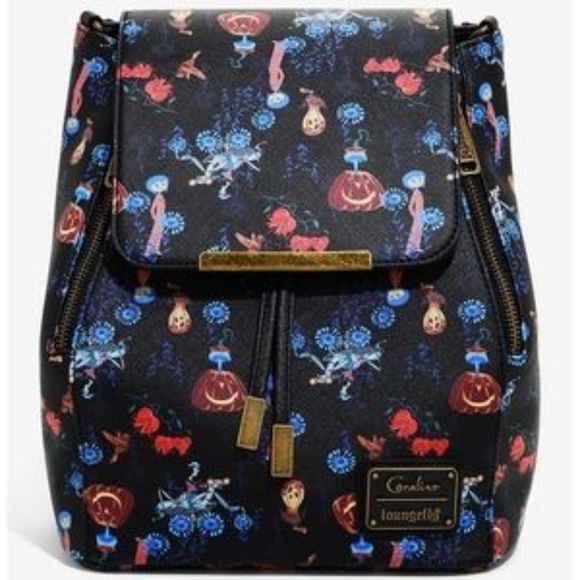 Loungefly Coraline Convertible Mini Backpack - Picture 1 of 7